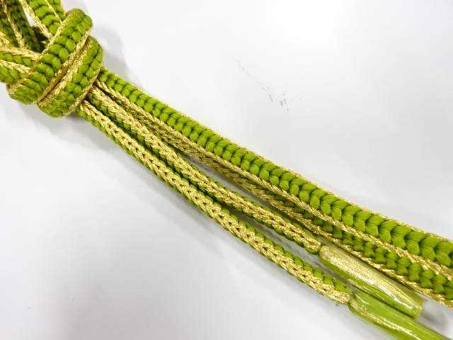 未使用品　正絹　手組帯締め